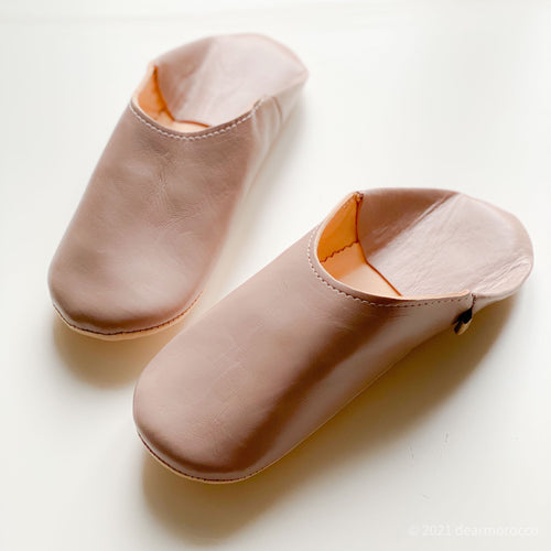 Simple Babouche Nuss Nuss // dear Morocco original leather slippers