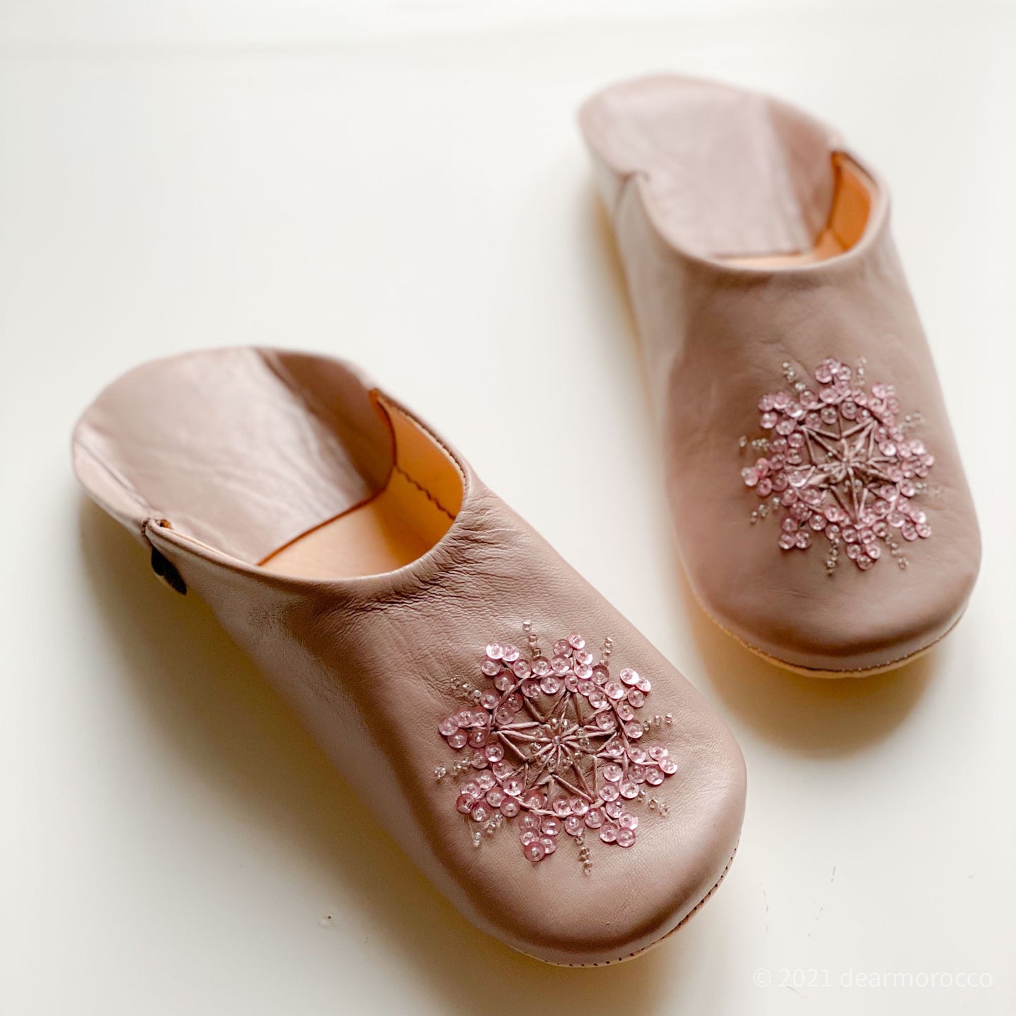 Babouche Stella Nuss nuss// dear Morocco original leather slippers