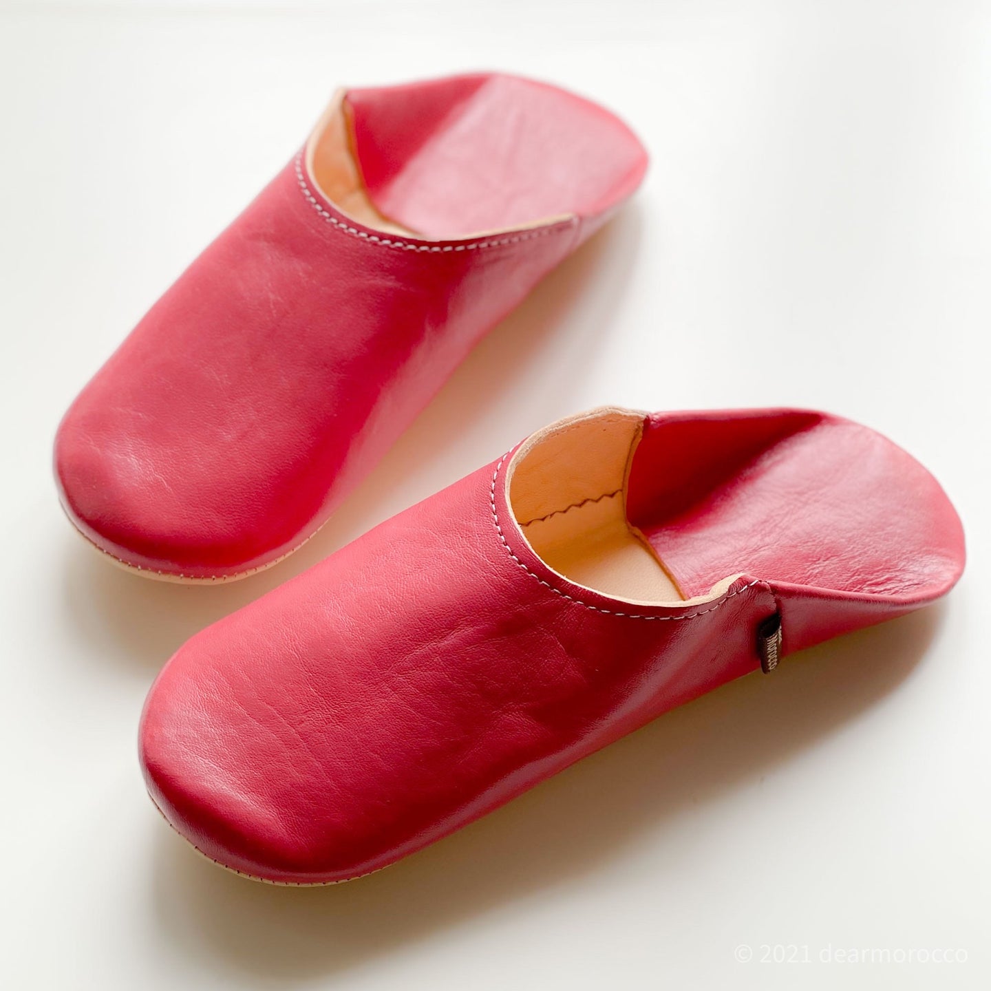 Simple Babouche Baroque Rose // dear Morocco original leather slippers