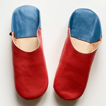이미지를 갤러리 뷰어에 로드 , Babouche Double color Rose // dear Morocco original leather slippers
