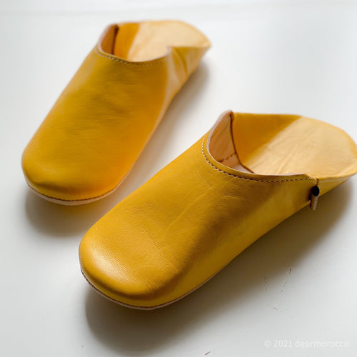 Simple Babouche Sunset// dear Morocco original leather slippers