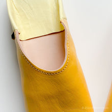 Load image into Gallery viewer, Babouche Double color Sunset// dear Morocco original leather slippers
